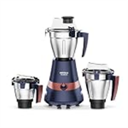 Havells Atomica 1000W 3 Jar Mixer Grinder | 3 Speed | Air Vent Tech | Stainless steel blade | Dark Blue and Brown color