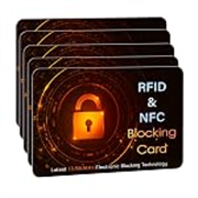 SaiTech IT 5 PK RFID Blocking Cards Protect Your Entire Wallet, Purse, and Cards from NFC Contactless Theft Wallet for Men & Women – Orange Black, Orange Black, 5 Pack SL, Rf