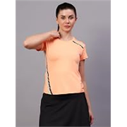Vector X Women’s Plain Round Neck T-Shirt, Half Sleeves, Regular Fit, 80% Polyester 20% Spandex Lightweight Casual Sportswear Shirt Ideal for Gym Fitness Workout, Running, Yoga & Training