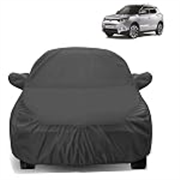 Sulfar 100% Water Resistant Car Body Cover Compatible with Mirror for SsangYong Tivoli (Triple Stitched, Full Bottom Elastic, Dark Grey)