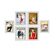 Solimo Set of 6 Cream Photo Frames(5″X7″ : 4pcs & 4″x6″ : 2PCS)