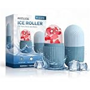 RECLUSE 2 Pcs Ice Roller for Face,Neck & Body,Facial Ice Roller for Skin Tightening,De-Puffing & Dark Circles,Cold Therapy Face Massager for Glowing Skin,Acne,Pore Minimizer & Anti-Aging Skincare Tool