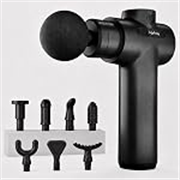 Lifelong LLGM109 Percussion Massage Gun for Pain Relief, Deep Tissue, 6 Speeds & 8 Massage Heads, Cordless, Quiet Operation for Neck, Shoulders, Back, Arms, Legs & Feet (Black)