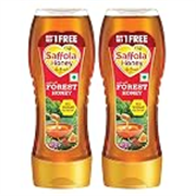 Saffola Honey Active, 700g (350g x 2), Made with Forest Honey, Pure Honey, No sugar adulteration, Natural Immunity booster, Squeezy Pack