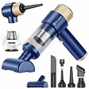 Eliane Handheld Car Vacuum Cleaner 16000Pa, 120W Cordless Mini Vacuum & Air Duster, 84000RPM, 4000mAh Battery, 30 Min Runtime, Type-C Charging, LED Light, Multi-Nozzle for Car, Home & Office
