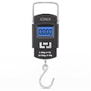 IONIX Weight Machine for Luggage, Wait Machine, Luggage Wighing Scale, Digital Weighing Scale, Bag Weighing Scale for Luggage, Electronic Portable Fishing Hook Type Digital LED Screen, 50 kg (Black)