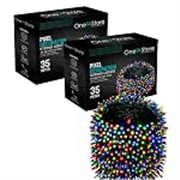 One94Store 20 Meter (66 Feet) Multicolor Rice Lights (Pack of 2) | Waterproof Copper Wire Decorative String Lights | Diwali Lights for Home, Festival, Puja, Indoor & Outdoor Decor
