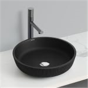 Plantex Wash Basin for Bathroom/Glass Table Top Wash Basin/Countertop Basin for Home/Office – (Black)