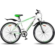 Vaux Ibex 27.5T MTB Cycle for Men with Front Suspension & V-Brakes, Single Speed Mountain Bicycle for Adults with 18″ Hi-Ten Steel Frame, Double Alloy Rims & Ralson Tyres (Green)
