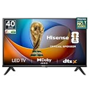 Hisense 100 cm (40 Inches) FHD Smart TV | HDR10 | 4K AI Upscaler | 20W Powerful Speakers, DTS Virtual: X | AI Sports Mode | Voice Remote | VIDAA OS | 40A4Q (Black)
