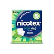 Cipla Nicotex Nicotine Sugar Free Gums 2mg | Helps to Quit Smoking | WHO – approved Therapy | 9 Gums each pack | Pack of 4 (Ultra Mint)