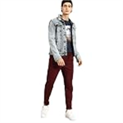 Bewakoof Men Make Tracks Graphic Print Blue Sleeveless Round Neck Vest