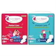 everteen XXL 80 Sanitary Pads for Women, 320mm Soft and Dry Sanitary Napkin Combo, Infused with Neem-Safflower Rash Free, Skin Friendly, Advanced Leak Protection – 2 Packs (40 Pads Each)
