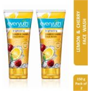 Everyuth Naturals Brightening Lemon & Cherry Deep Cleansing,Oil Control & Tan Reduction Face Wash (300 g)