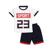 LITTLE NINJA Pure Cotton Knee Length Half Sleeve Numerical Printed Tee & Shorts Set – Black 0-6M