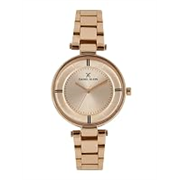 Daniel Klein Metal Analog Dial Women Watch- Dk11467-3,Dial-Rose Gold, Band-Gold