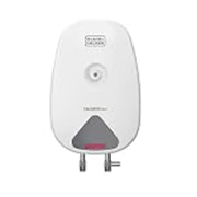 Black+Decker Galerus Geyser | Instant Water Heater for Home & Kitchen | 3KW | High Grade Stainless Steel Tank I Copper Sheathed Heating Element I 5 Year Tank Warranty | Water Geyser (White, 3.3 Litre)