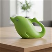 Go Hooked Plastic Dolphin Shape 1.5 Liter Kids Watering Can for House Plants & Garden Plants (Pack of 1, Yellow, 1.5 Liter)