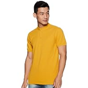 Symbol Men’s Cotton Rich Polo T Shirt | Mandarin Collar Tshirts | Half Sleeves | Plain – Regular Fit (Available in Plus Sizes)
