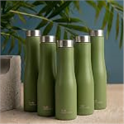 The Better Home Splash Stainless Steel Water Bottle 1 Litre | Leak Proof, Durable & Rust Proof | For Office & Travel | Pack of 5, Military Green