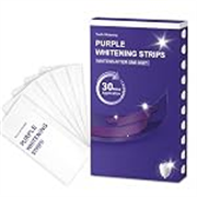 Purple Teeth Whitening Strips (7 Strips) | Peroxide-Free & Sensitivity-Free Enamel-Safe Oral Care with PAP & Hydroxyapatite | Self-Dissolving Strips for Yellow Stain Removal For Men & Women