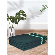 Athom Living Popcorn Textured Solid Cotton Hand Towel Green 35×55 cm Set of 4