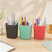 Multipurpose Plastic Pen Stand & Pencil Holder | Stylish Desk Organizer for Pens, Pencils, Markers & Brushes | Multi Utility Storage Holder for Study Table, Office Desk, Bathroom & Kitchen