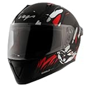 Vega Bolt Bunny Dull Black Red Helmet-L