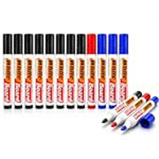 Corslet12 Pcs Whiteboard Markers Set, Dry Erase Marker Pens for White Board, Black Red Blue Board Markers for School, Office, Classroom, Teaching, Meetings & Presentations