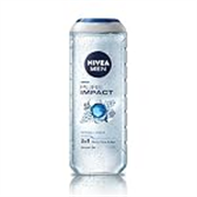 NIVEA MEN Pure Impact 500ml Body Wash| Shower Gel for Face, Body & Hair| Purifying Micro Particles for Extra Fine Scrub & Instant Summer Freshness|Clean, Healthy & Moisturized Skin