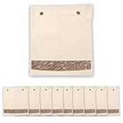 PackPro 10 Pieces Saree Cover Packing Bags for Clothes Storage Organizer | Saree Covers with Zip Bags | Saree Bags Storage Single Covers | Storage Organizer (Transparent, Cotton)