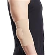 Flamingo Gel Elbow Support Brace | Elbow Sleeves Arm Brace For Sports, Gym, Joint Pain, Tendonitis And Weightlifting | Elbow Sleeves Band For Pain Relief | Beige | Small |