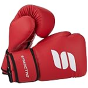 Amazon Brand – Symactive PU Boxing Gloves for Training & Sparring | 12 Oz | Multi-Layer Foam Padding | for Men & Women | Red