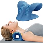ComfortLife Neck Stretcher for Pain Relief, Neck and Shoulder Relaxer Cervical Neck Traction Device Pillow for TMJ Pain Relief… (Dark Blue)