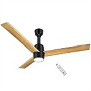 RR Signature OPUL AIR 1200mm BLDC Underlight Ceiling Fan with 100% Pure Copper Motor – 35W | 350 RPM High Speed | Remote Control & LED Light | 3 Light Modes | 3 Year Warranty – PINE WOOD
