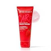 Swiss Beauty Care Juicy Glow Face Wash | Strawberry + Glycolic Acid | Removes Dirt & Grime | Refreshes and Revitalises Refines Skin Texture | Gently Exfoliates – 100g