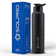 Solpro Phantom 1000mL Stainless Steel Bottle for Office,School,College,Travel,Gym,Yoga,Camping,Sports & Outdoor for Men,Women,Athletes,Kids,Children,Student, & Youth; Odor,Leak & BPA Free(Royal Blue)