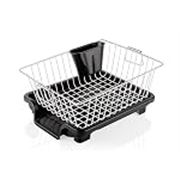 Radiant Basket Drainer & Dish Drainer Basket for Kitchen/Utensil Stand/Dish Drying Rack with Drainer/Bartan Stand/Dish Rack (Stainless Steel) (23 x 46 x 56 cms)