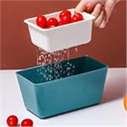 Xmart India Creative Shape Lazy Snack Bowl, Double Layer Snack Storage Box, Multi-Functional Plastic Organizer (10 x 20 x 10.5 CM) – Multicolor, Ideal for Snacks, Fruits, Peanuts