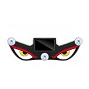 Solar Powered Demon Eye LED Car Window Light, USB Rechargeable Wireless Windshield Decoration Lamp with Auto On/Off Sensor, Accessory for Cars, SUVs & Trucks, Red, Pack of 1