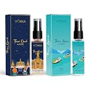 Vokka Pocket Perfume Thai Oud & Thai Aqua 16 ml (Pack of 2 x 8ml) | Unisex Luxury EDP Perfume for Men & Women | Long Lasting Eau De Parfum Gift Set | Premium Fragrance Scent | Travel Friendly