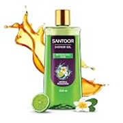 Santoor Refreshing Body Wash Shower Gel With Natural Lemon & Frangipani Extracts| For Men & Women| For Soft and Fresh Skin| Suitable For All Skin Types| No Parabens| No Silicones| 250ml