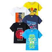 Kuchipoo Boys Half Sleeves Regular Fit Cotton T-Shirt