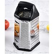 6 Side Stainless Steel Professional Multi Purpose Grater | 8 Inch | Vegetable Chopper Slicer Kitchen Cutter, Shredder for Cheese & Vegetables