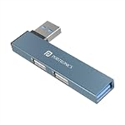 Portronics Mport Mino A USB 3.0 Hub Dock, 3-in-1, Grey