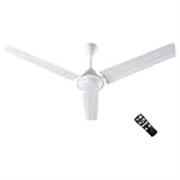 LUKER JVLuker USA Nano XL 1200mm BLDC Ceiling Fans with Remote, BEE 5 star Rated Energy Efficient Ceiling Fan for Living Room, High Air Delivery & 2 Year Warranty – White