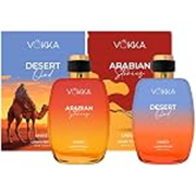 Vokka Desert Oud & Arabian Stories 200 ml | Pack of 2 x 100ml Arabic Unisex Luxury Long Lasting Fruity Woody Perfume Gift Set For Men And Women | Spicy Scent Eau De Parfum | Notes: Fruity Spicy