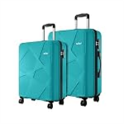 Safari Pentagon Pro 8 Wheels Spinner Set of 2 (Cabin + Medium) Trolley Bags, Hard Case Polypropylene, 360º Wheeling Luggage for Men & Women, Suitcase for Travel, Trolley Bags for Travel, Cyan