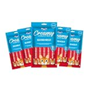 Drools Creamy Lickable Cat Treats (75g x 5 Pouches) Total 375g | Seafood Medley | Easy to Hand Feed | Enriched with Vitamins & Protein