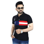 Dyrectdeals Men Graphic Printed Polo Collar T-shirt